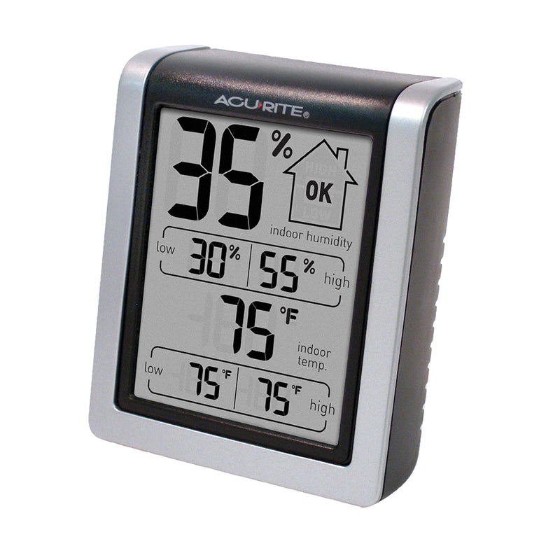 AcuRite Wireless Digital Indoor Thermometer and Hygrometer Monitor for Indoor Temperature and Humidity Measurements (00613) Classic