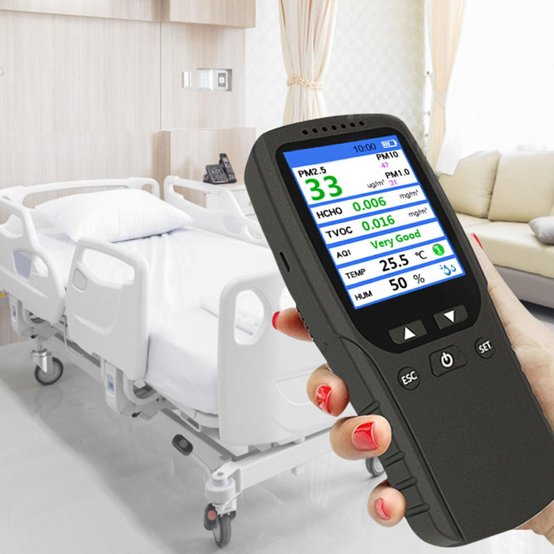 Air Quality Monitor Screen Air Quality Monitor, Air Quality Detector Lcd Pm10 High Precision Pm2.5 Pm1.0 2.8 Inch Dm106 Indoor Air Quality Meters