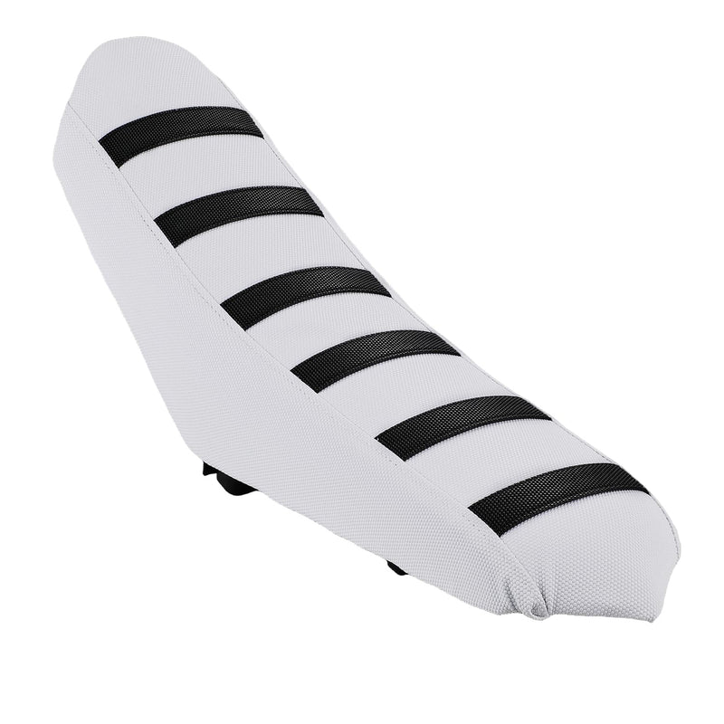 [Australia - AusPower] - Dirt Bike Seat Cover Universal for Yozma IN10 Ebike in 10 CRF XR TTR KLX PW DRZ RM 50 70 80 100-125cc Pit Bike White/Non Slip Black Stripe/Gripper Soft/Water Proof 