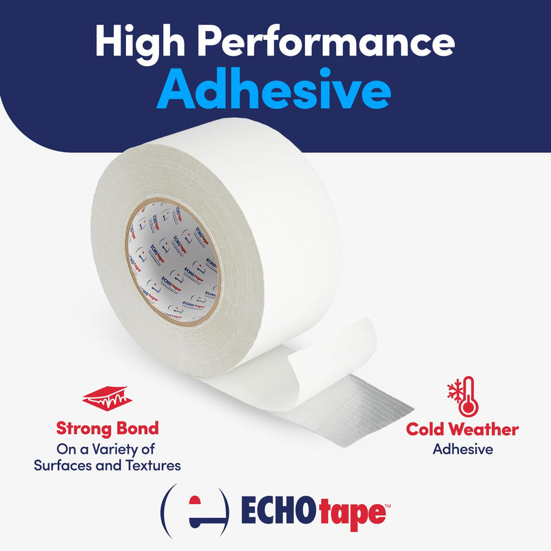 ECHOtape Professional Grade Construction & Insulation Tape | All Weather Seaming, Sealing & Thermal Break Adhesive Tape for Indoor & Outdoor Applications