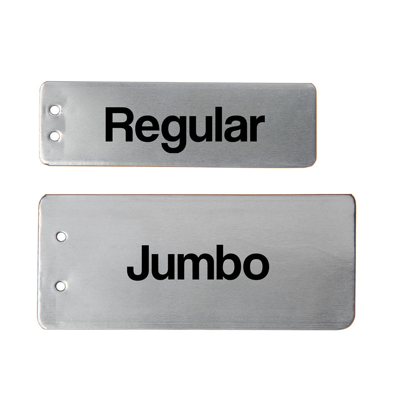 Impress-O-Tag Jumbo Double Sided Write On Metal Foil Tags (Pack of 100)