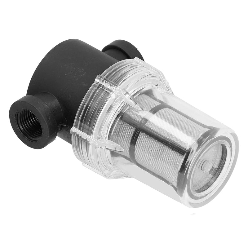 [Australia - AusPower] - 3/8" Hose Nozzle Inline Strainer, Professional Inline Water Strainer with 150 Micron / 100 Mesh Filter Strainer, 150 PSI Plastic Beer T Strainer for Home Brewery, Water and Beer Filter System 
