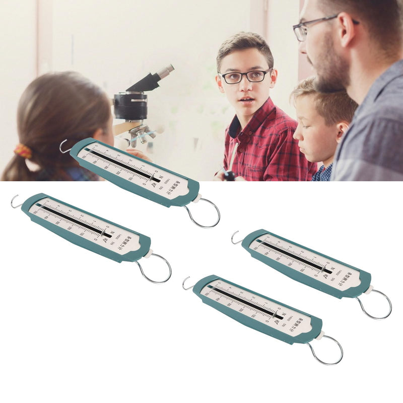 [Australia - AusPower] - HAOHIZE Spring Force Meter, Pack of 4 Spring Force Gauge 5N Precise Portable Bar Force Meter for Physical-Mechanical Experiments 