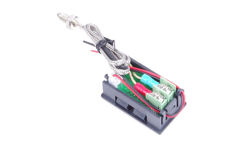 [Australia - AusPower] - DC 12V 24V (4V-28V) Red Fahrenheit Digital Temperature Meter -76℉~999℉ LED Display with Industrial Grade 0.5m K-Type Thermocouple Temperature Sensor M6 Probe 