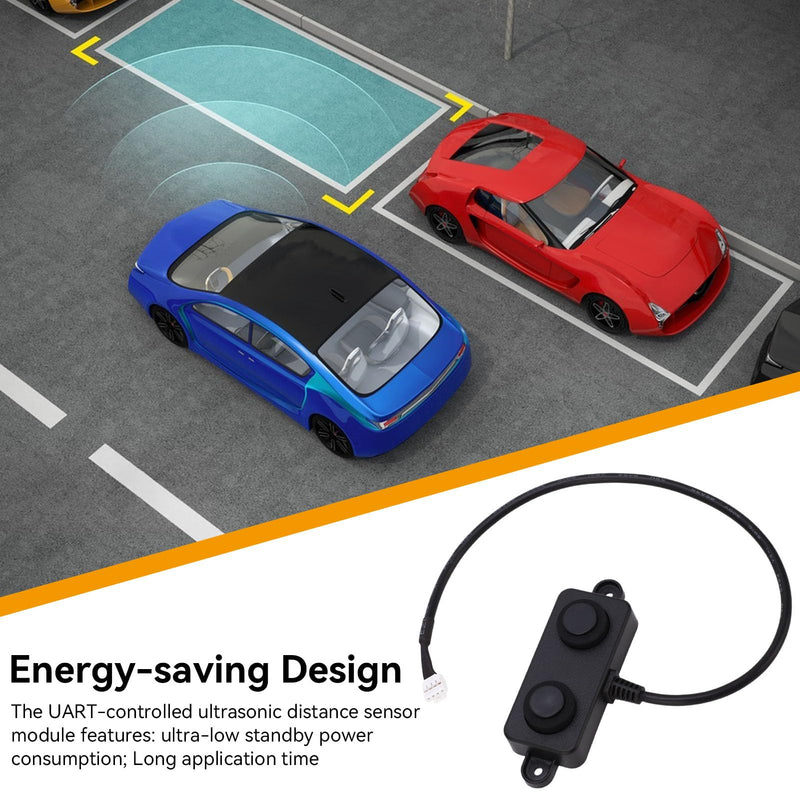 [Australia - AusPower] - Ultrasonic Distance Sensor, UART Controlled 3‑450cm Ranging DC 3.3V‑5V Waterproof Ultrasonic Range Detector Ultrasonic Distance Detector for Robot 