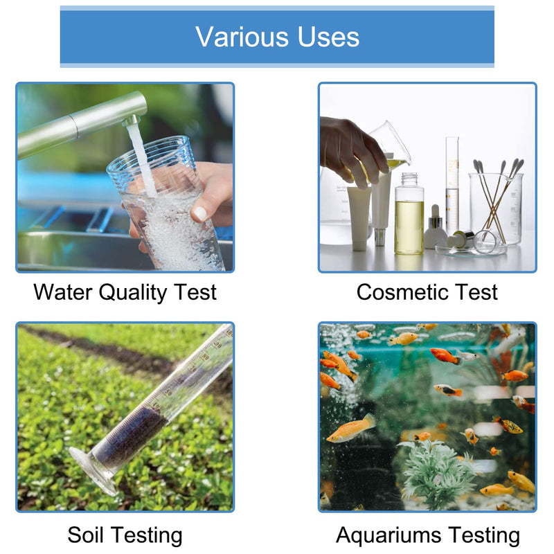 [Australia - AusPower] - 800 Strips pH 1-14 Test Paper Litmus Paper Extensive Test Paper Test Indicator for Drug Testing Soil Water soap Aquariums Testing, 10 Pack 