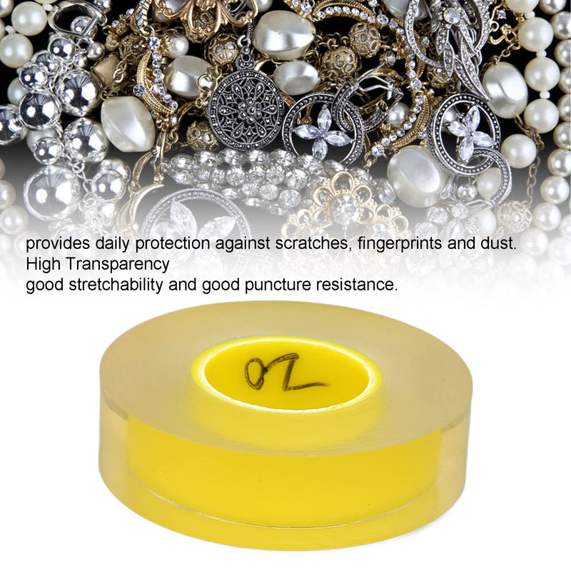 Brrnoo 20mm Watch Protective Film Tape, Anti Static, Transparent PVC, Prevent Scratches, Easy Removal, Yellow, 20 x 18mm