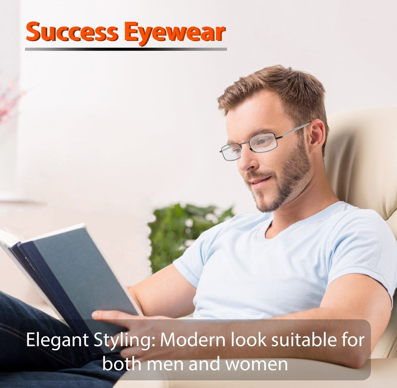 [Australia - AusPower] - Reading Glasses 2 Pair Black and Gunmetal Readers Compact Folding Unisex Glasses for Reading Case Included Bundle: Set of Black and Gunmetal With 2 Cases 2.5 x 