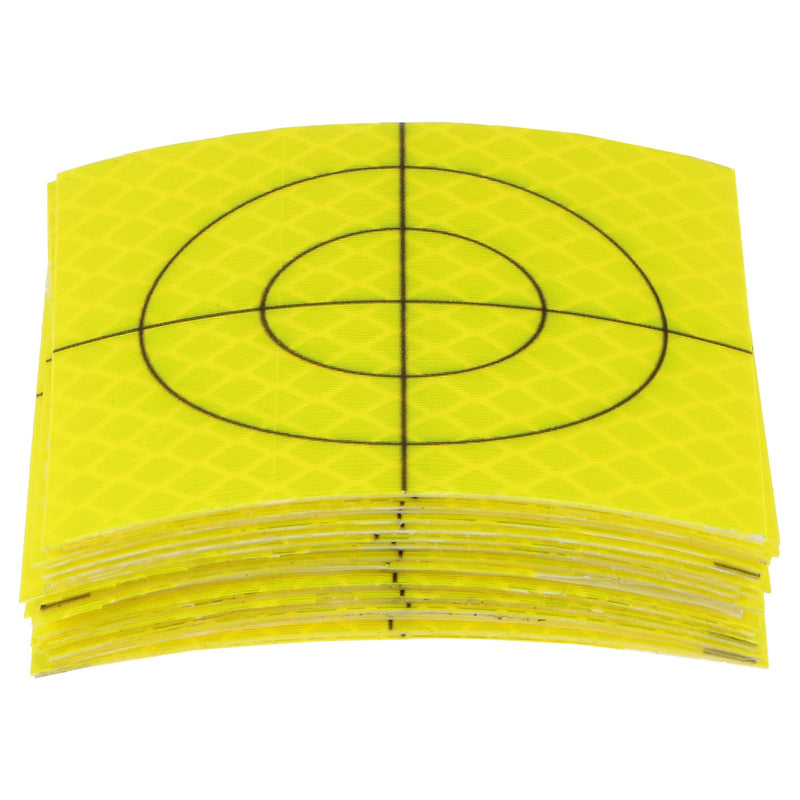 HARFINGTON 30pcs Survey Reflector Sheets 60x60mm Self-Adhesive Reflective Tape Survey Target Mark for Total Stations, Green