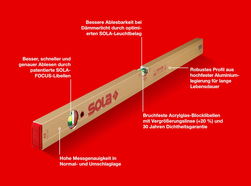 Sola Water Spirit Level, 1000MM