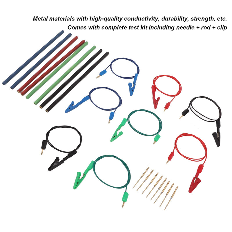 [Australia - AusPower] - Frame Probes with Metal Probes & Rods, 24 Piece ECU Programming Connection Cables Clips Conductivity Complete Kit Compatible with Chip Tuning Tools for Secure ECU Reading Writing 