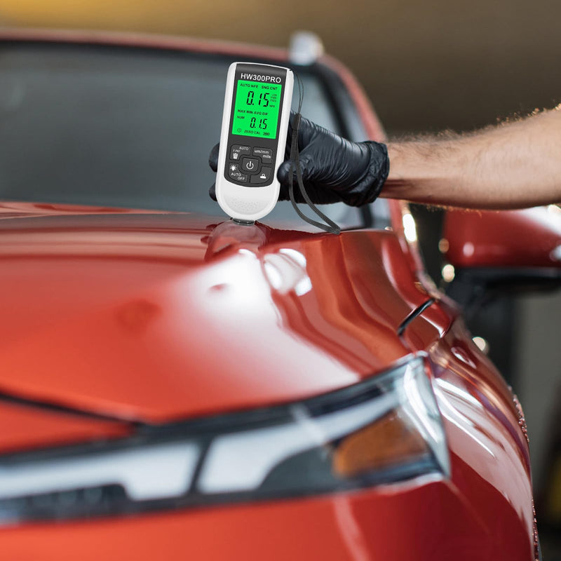 [Australia - AusPower] - Infreecs Digital Coating Thickness Gauge, Car Paint Gauge, 0-2000UM Paint Thickness Gauge, Paint Thickness Gauge with LCD Display Fe & NF for Measuring Paint Thickness in the Automotive Industry 