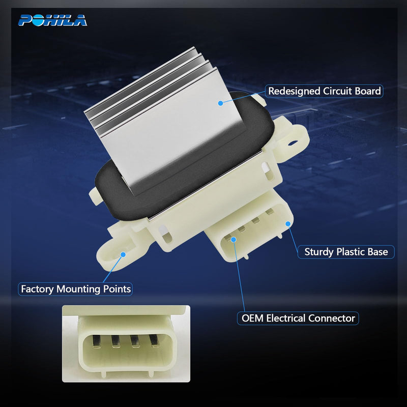HVAC Control Module Blower Motor Resistor Compatible with 2009-2017 Ford Expedition F150 Lobo Lincoln Navigator Mark LT Replaces BL3Z-19E624-A