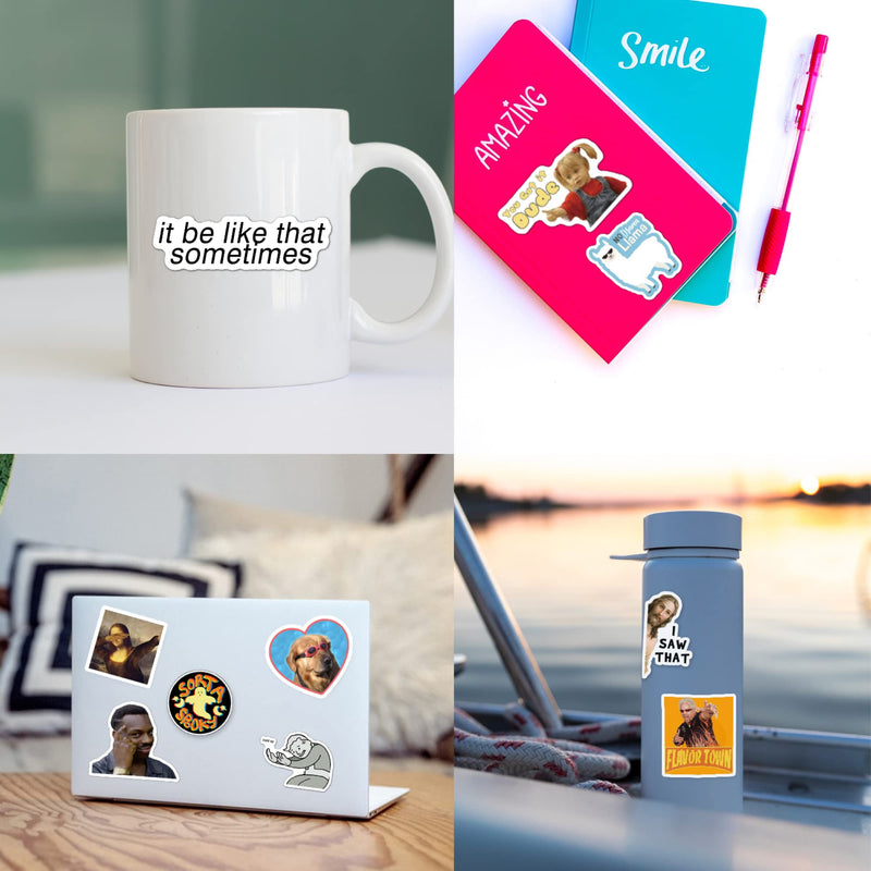 [Australia - AusPower] - 306pcs Funny Meme Vinyl Stickers Pack, Large Bulk Sticker for Laptop, Phone, Water Bottles, Computer... Vine Sticker Decal DIY Décor for Bumper Wall 