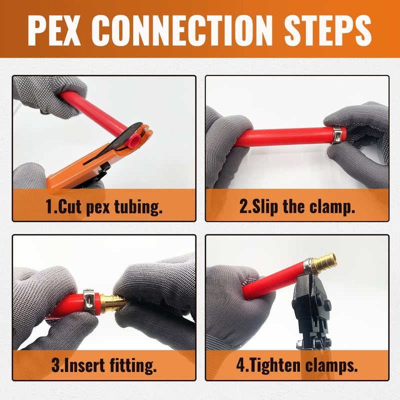 [Australia - AusPower] - Pex Fittings 3/4 Inch, SUNGATOR 10 PCS 3/4 Pex Elbow 90, 3/4" Pex Elbow Fittings Set, Pex Fittings 3/4 Inch for Pex Pipe, No Lead Brass, ASTM F1807 3/4" Elbow, 10pcs 