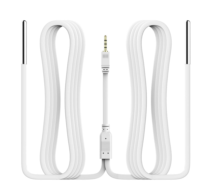 [Australia - AusPower] - Elitech Dual Temperature Probe for RCW-360Pro, -40°F to 176°F, 16.4ft Cable Auto-Detection Digital Sensor with Individual Calibration Certificate for Medical Pharma Validation, TD3X-TDE-R-5M Separated Probe(1pcs) Dual Temp Probe, 5M 1 