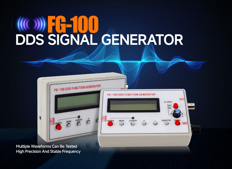 [Australia - AusPower] - FG 100 DDS Function Generator, DDS Counter, Sine Frequency 1HZ-500KHz, Counter Source Generator Meter, Used for Scan Time Calibration Coefficient of 
