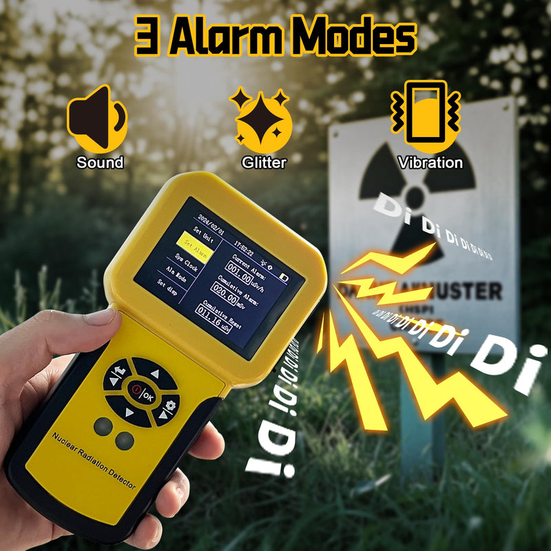 [Australia - AusPower] - Geiger Counter Kethvoz Nuclear Radiation Detector with Alarm Detects Radioactivity Beta X-Ray Gamma Radiation Meter Rechargeable Nuclear Radiation Detector KE-886A 