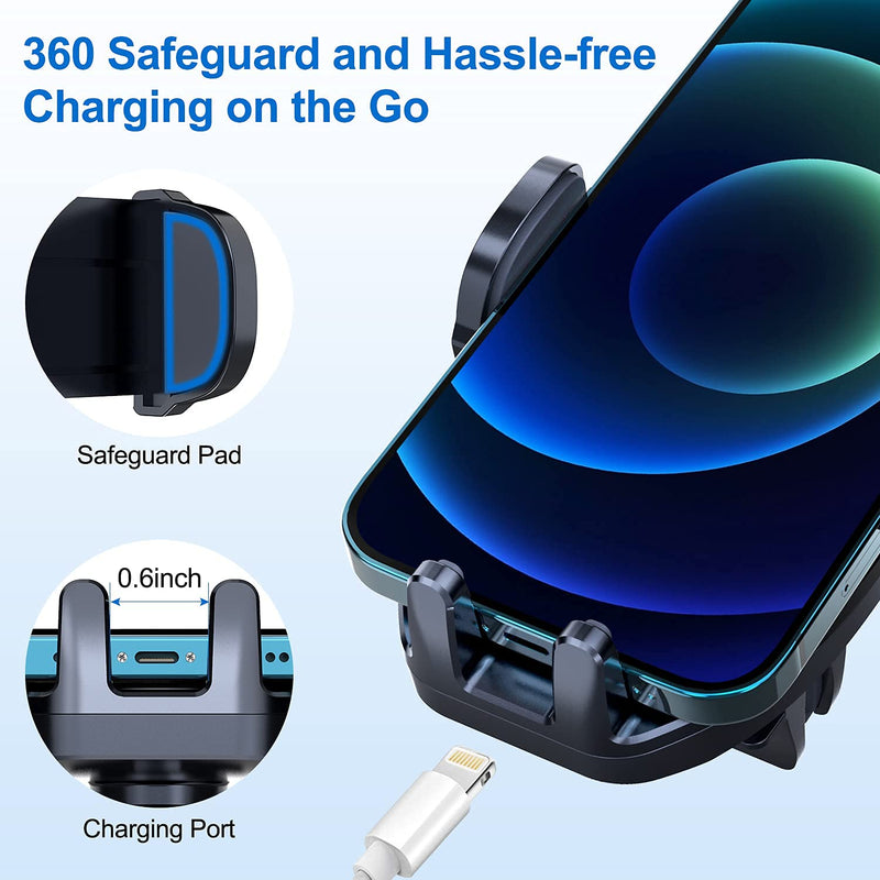 [Australia - AusPower] - Universal Air Vent Car Mount, [ Big Phones & Thick Case Friendly ] Cell Phone Holder for Car Hands Free Clamp Cradle Vehicle fit for All Apple (B1) 