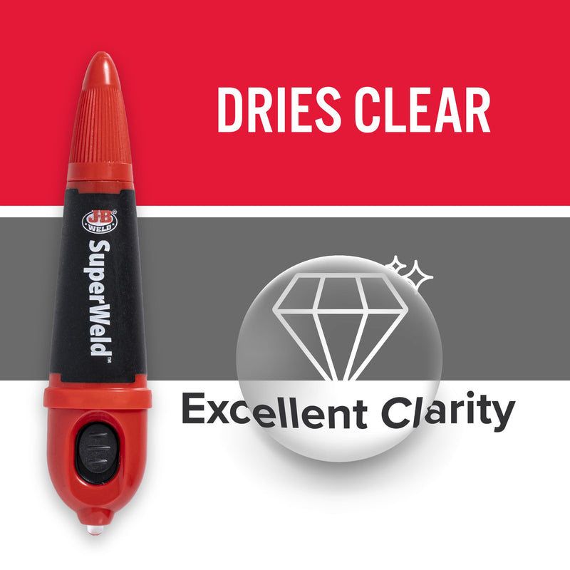 [Australia - AusPower] - J-B Weld Light-Activated Superglue, Clear, 5g, 2-Pack 