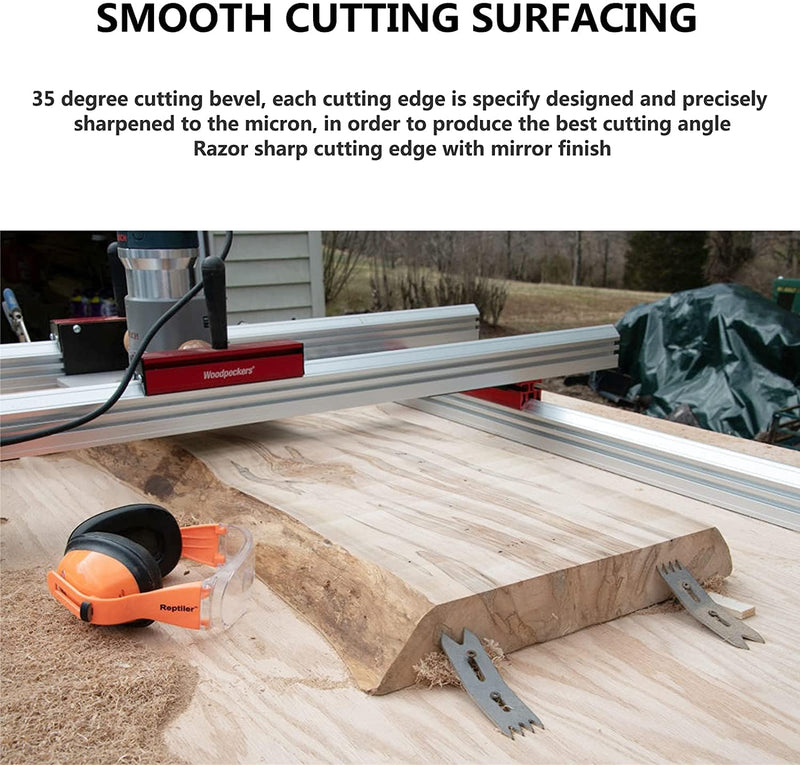 [Australia - AusPower] - SpeTool Carbide Insert Surfacing Router Bit Spoilboard Planing 1-1/4 inch Cutting Diamter Slab Flattening for Woodworking with ATS Coating 