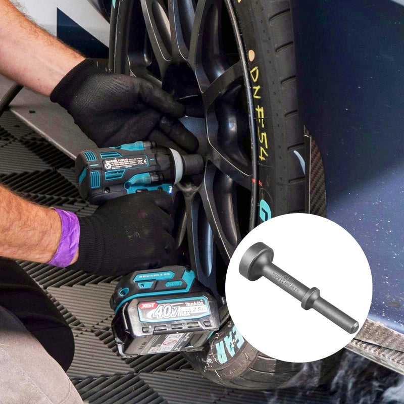 [Australia - AusPower] - 31982 Air Hammer Bits, 4-Inch Air Hammer, Black Coated Anti-Oxidation Air Hammer Attachments, Air Hammer Chisel to Help Remove Stuck and Frozen Nuts and Bolts 