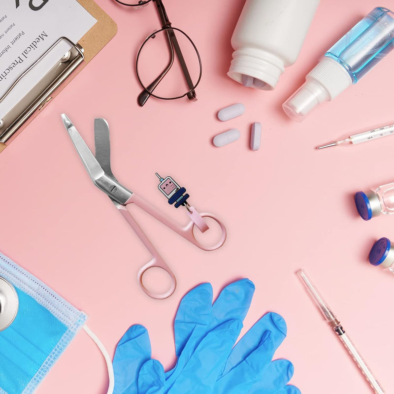 [Australia - AusPower] - medical sciccors - bandage scissors - nursing scissors - bandage scissors for nurses - funny key ring (Pink) Pink 
