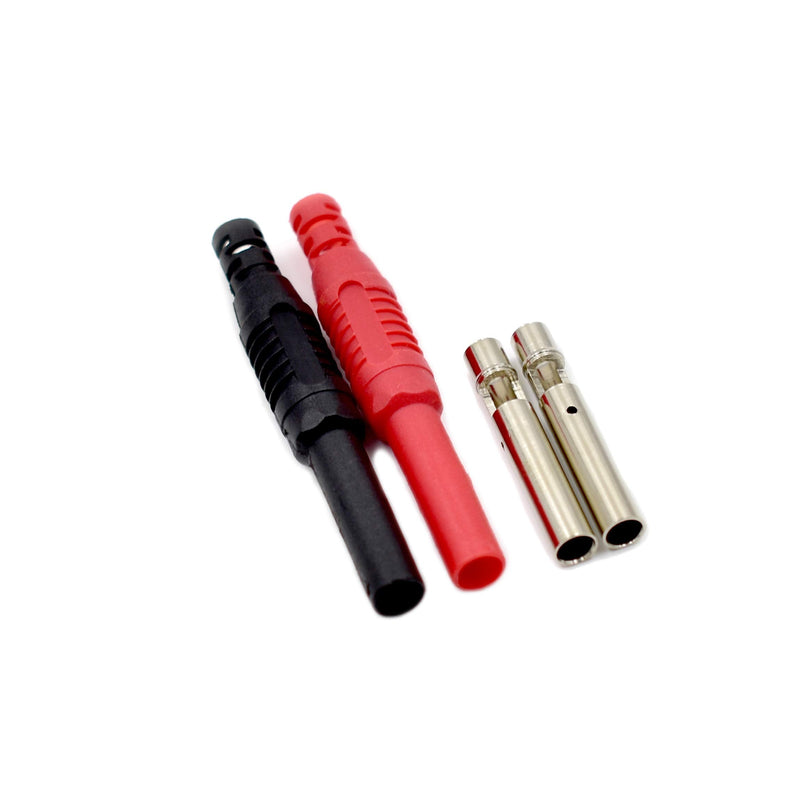 [Australia - AusPower] - 2Pcs Multimeter Test Lead Extension Male to Female Connector 4mm Banana Plug to Jack Heavy Duty 14AWG Silicone Wires Meter Leads Probes 6 Feet 2Pcs-Length of 6 Feet 