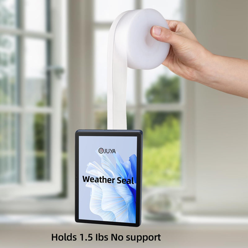 Clear Silicone Weather Stripping Seal Door Tape - Strong Adhesive Door & Window Seal Strip for Draft Stopper, Dustproof | Peel & Stick, Removable, No-Residue [33Feet x 45mm] 10M x 45mm