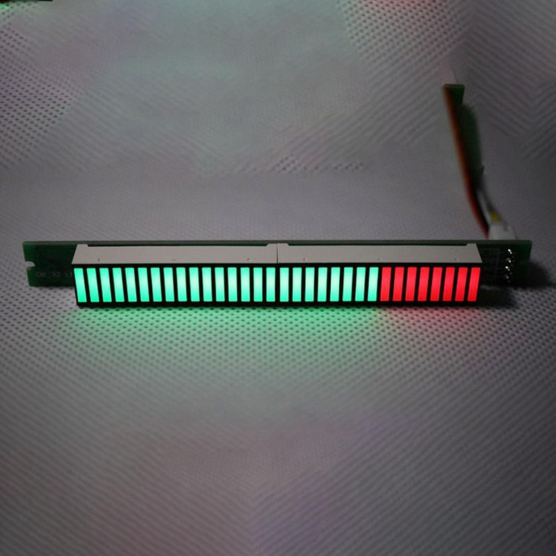 [Australia - AusPower] - Upgrade 32-Bit Sound Indicator Music Spectrum Meter Audio Display Visualizer, Adjustable, Dual Mode 