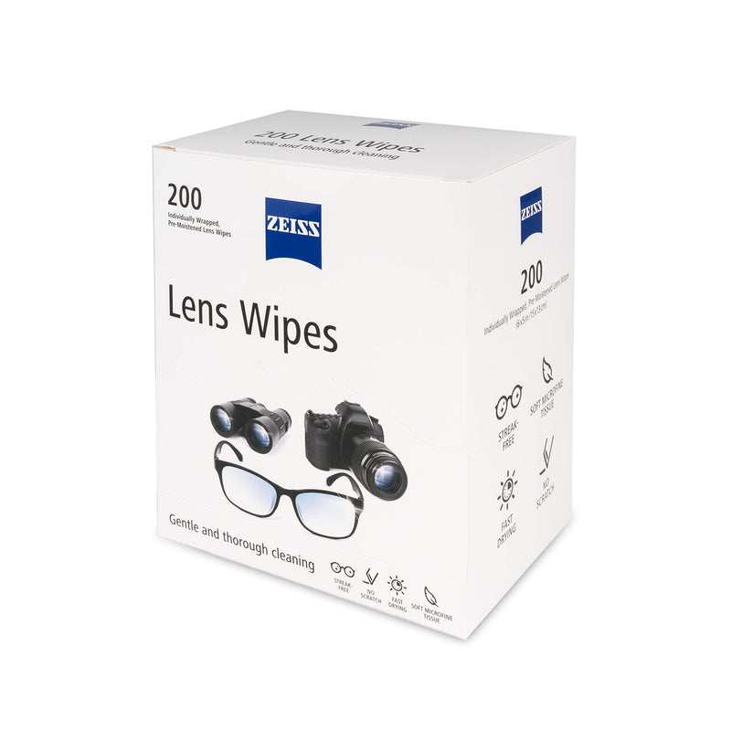 [Australia - AusPower] - ZEISS Pre-Moistened Lens Cleaning Wipes, 200 Count 