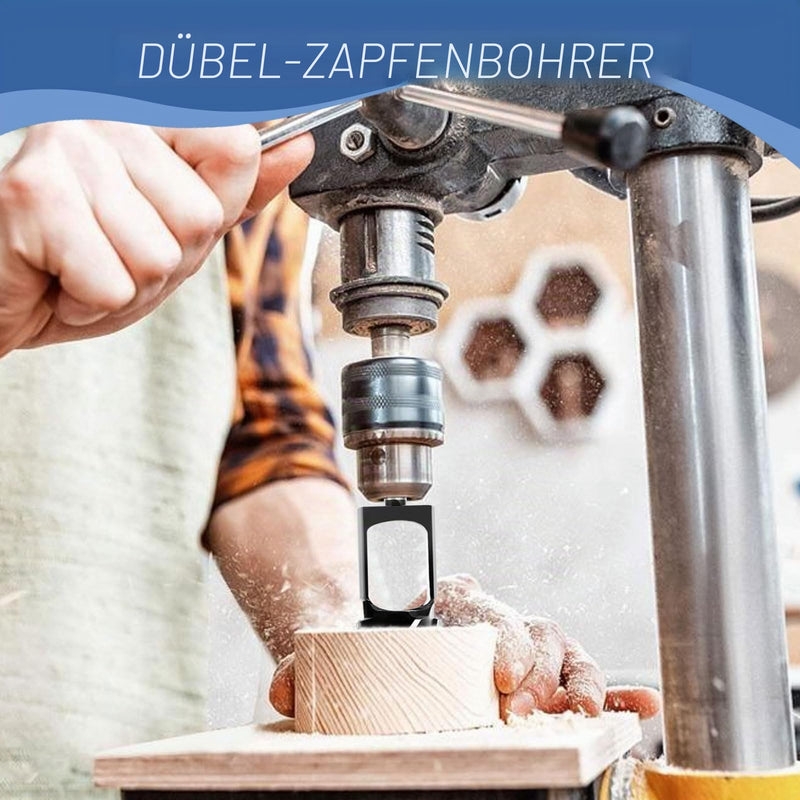 Deep Tenon Drill for Carpentry Work, 8mm, 10mm, 12mm, 15mm, 20mm, 25mm, 30mm, 35mm, 40mm, Wood Dowel Hole Cutter, Tenon Cutter, Cork Drill, Deep Dowel Cutter (10mm)