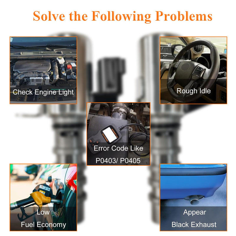 [Australia - AusPower] - Intake & Exhaust 237966N200 Variable Valve Timing (VVT) Solenoid Fit for INFINITI EX35 FX45 G37 M37 M45 Q45 Q70 QX50 QX56 QX60, for Nissan 370Z Armada Frontier, Oil Control VVT Valve Replace# TS1043 