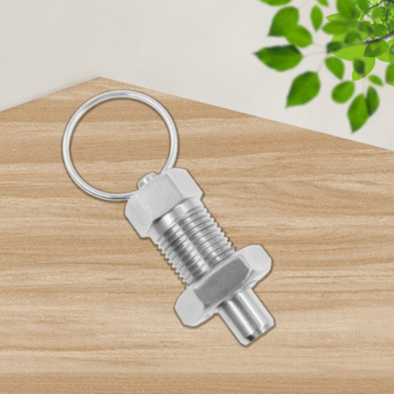 [Australia - AusPower] - Spring Plunger with Pull Ring,TTZEZE M6-3mm/0.12''Stainless Steel Stubby Hand-Retractable Spring Plunger,Non-Locking Type Index Plunger 2 PCS M10-6mm/0.24'' 2 PCS M10-6mm/0.24'' 