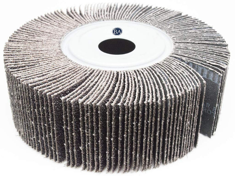 [Australia - AusPower] - Benchmark Abrasives 6" x 2" Aluminum Oxide Center Hole Flap Wheel with 1" Arbor Hole, Perfect for Woodworking Grinding Polishing Rust Paint Removal - 120 Grit 