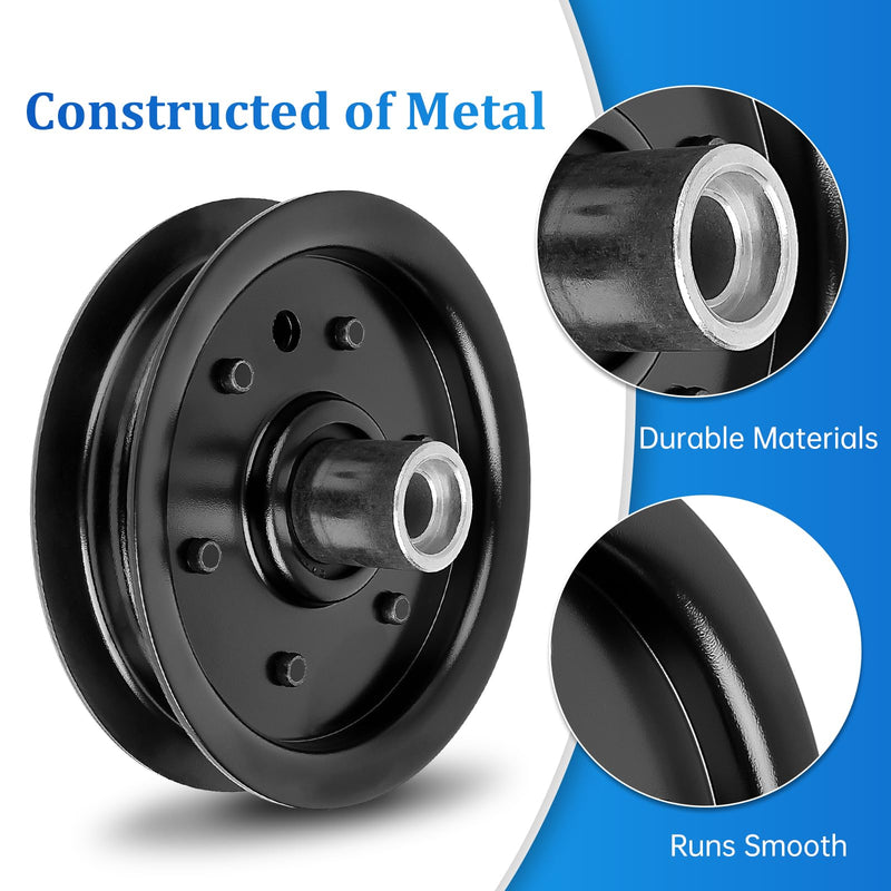 [Australia - AusPower] - UP2WIN 604219 Flat Idler Pulley Compatible with Hustler Dash 34" 42" Raptor 36" 42" 52" 54" Mower Deck, 126123 Idler Pulley Compatible with 939223 938498 938977 933614 934802, Replaces Rotary 15211 1 1P 