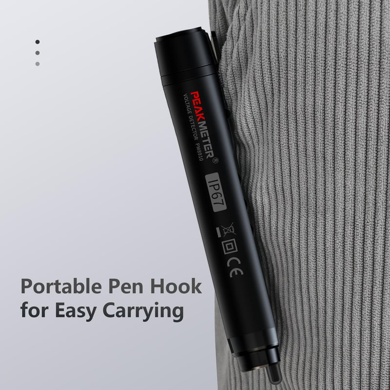 [Australia - AusPower] - Voltage Tester Non Contact Voltage Detector Pen with Dual Range AC 12-1000V/48-1000V,Live Wire Tester with LCD Display Buzzer Alarm and Flashlight,Wire Breakpoint Finder 