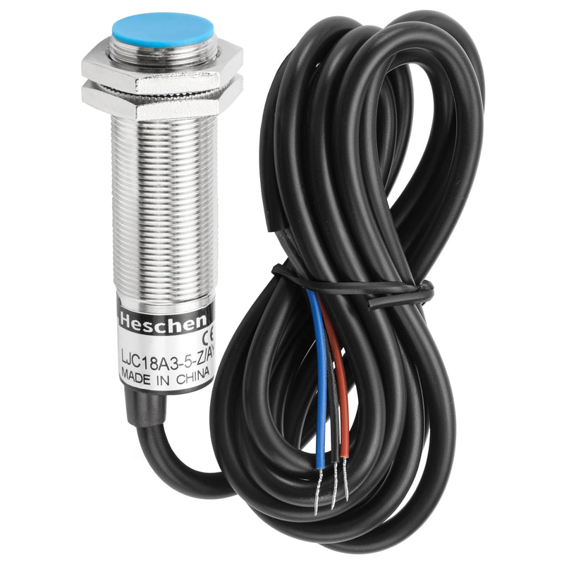 [Australia - AusPower] - M18 Capacitive Proximity Sensor Switch Shield Type LJC18A3-5-Z/AY Detection 5mm 10-30VDC 200mA PNP Normally Closed(NC) 3 Wires 