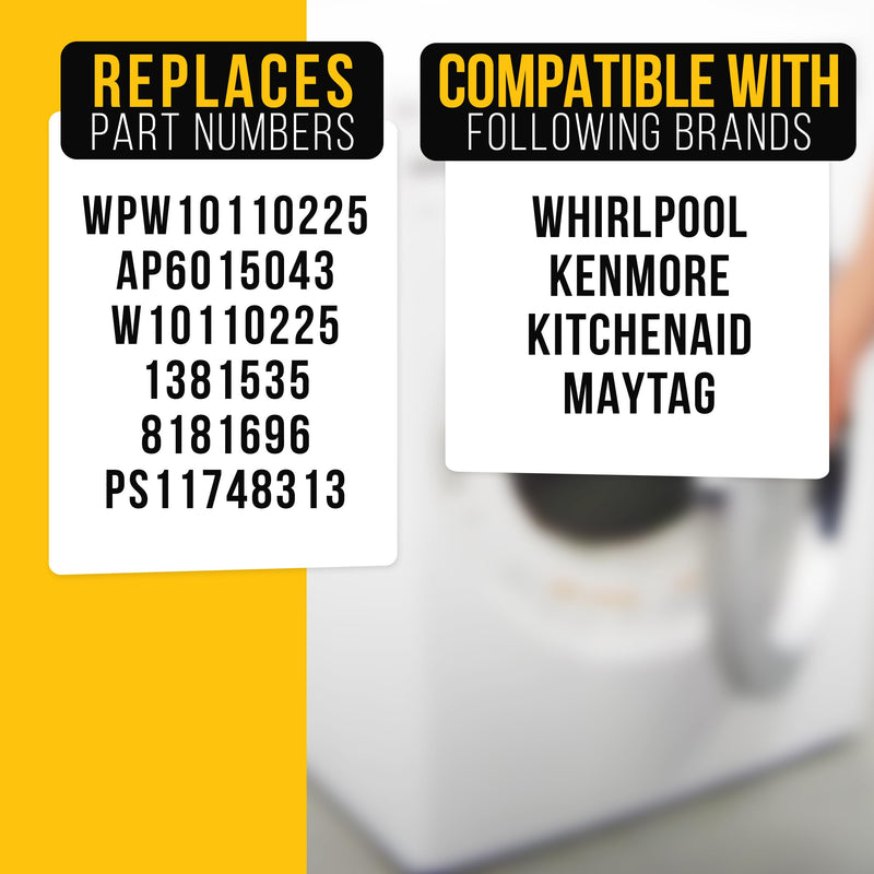 PartsBroz WPW10110225 Flowmeter - Compatible With Whirlpool Kenmore Maytag KitchenAid Washer - Replaces AP6015043 W10110225 1381535 8181696 PS11748313