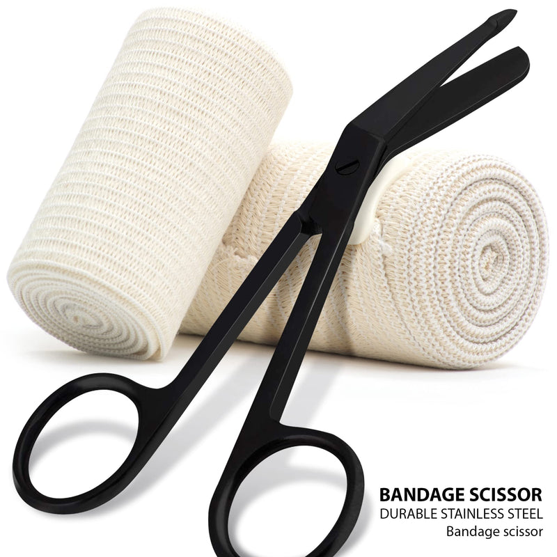 [Australia - AusPower] - Quick Response EMT Tactical Medical Tool Kit - Adjustable Belt Pouch, EMT Shears, Bandage Scissor, Forceps, Hemostat, and Pupil Light 