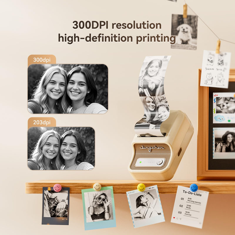 NIIMBOT Photo Label only for B21 Pro Label Printer, 2x2.5in (50x63mm) Photo Paper, Waterproof Sticker Card for Scrapbook DIY (Sunlit Flight) 2"X2.5"-Sunlit Flight