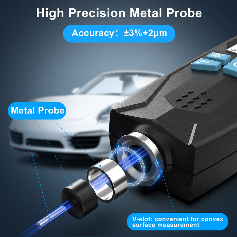 [Australia - AusPower] - DURFICST Pro Mechanic Bundle: 1/2" Digital Torque Adapter (±2% Accuracy, 4-135N.m) & Car Paint Thickness Gauge (0-1500μm) for Automotive Repair & Used Car Inspection 