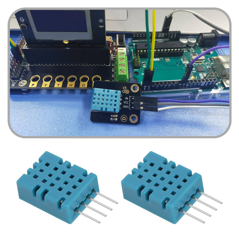 [Australia - AusPower] - 5pcs D-HT11 Sensors 16x12.6x6mm D-HT11 Temperature Humidity Sensor for 5V 3.3V Microcontrollers Compatible with A-rduino Electronic Module 