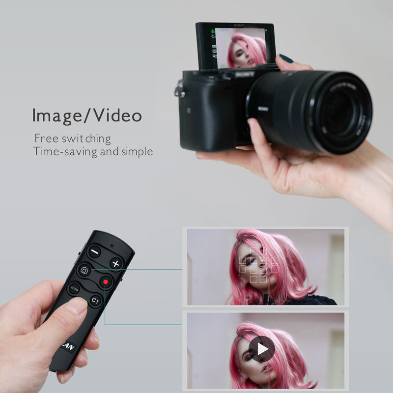 AODELAN Camera Remote Control Remote Shutter Commander for Sony ZV-E10,FX3 Black Remote for Sony