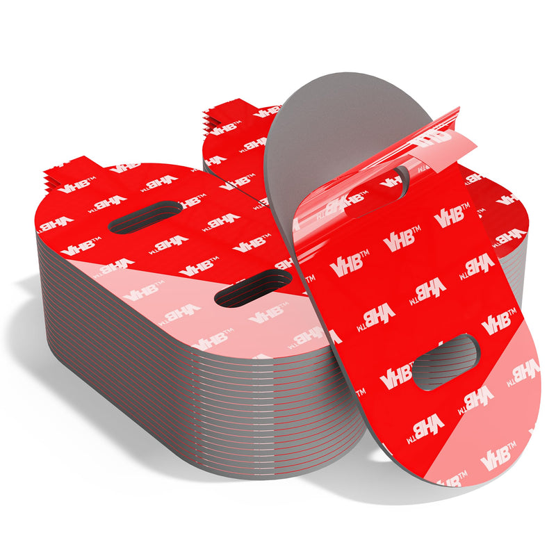 Extra-Strong Double-Sided Adhesive Pads, Compatible with Govee Permanent Outdoor Lights Prism — Heavy-Duty, Waterproof, Heat-Resistant Oval Foam Tape (40 Pcs) for H707A, H707B, H707C Adhesive(40PCS)