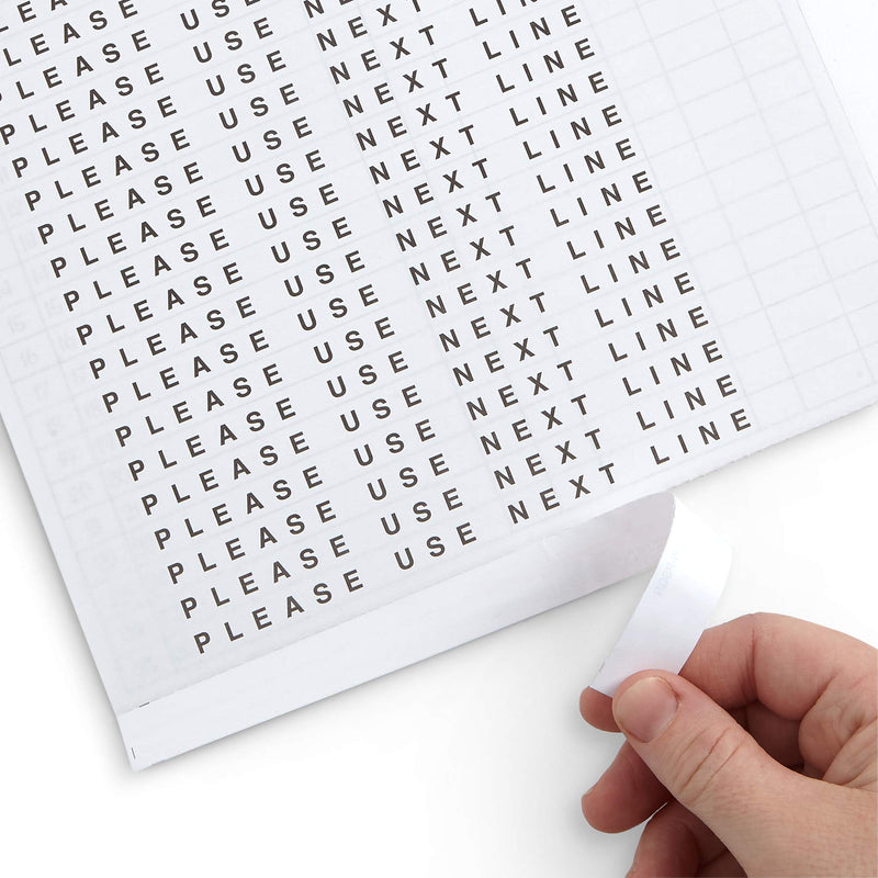 Blue Summit Supplies 25 Patient Sign in Forms, Carbonless 3 Part Forms with Peel Away Adhesive Labels, HIPAA Compliant for Privacy in Doctor, Medical, Dental Office, Blue, 25 Pack