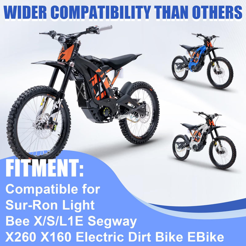[Australia - AusPower] - Engine Case Saver Cover for Surron Light Bee X/S/L1E Segway X160 X260 Electric Dirt Bike Sur Ron Motor Cover (Black) 