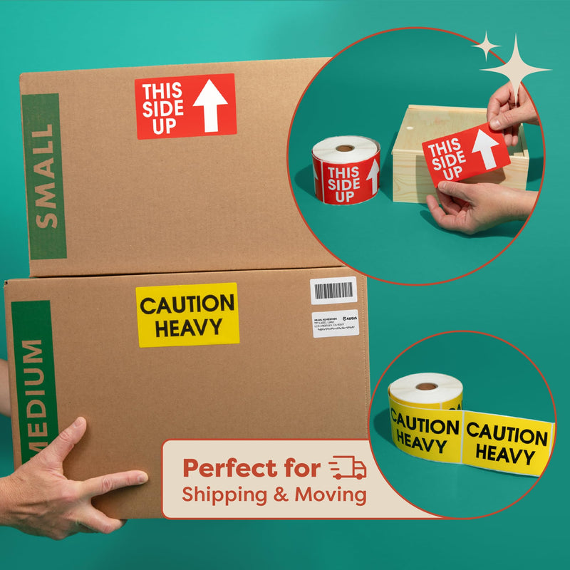 6" X 6" Universal Waste Labels with Writable Fields (500 Stickers, 1 Roll) Water-Resistant Shipping, Handling, and Disposal Labels with Permanent Adhesive - Aegis Adhesives Purple (Universal Waste)