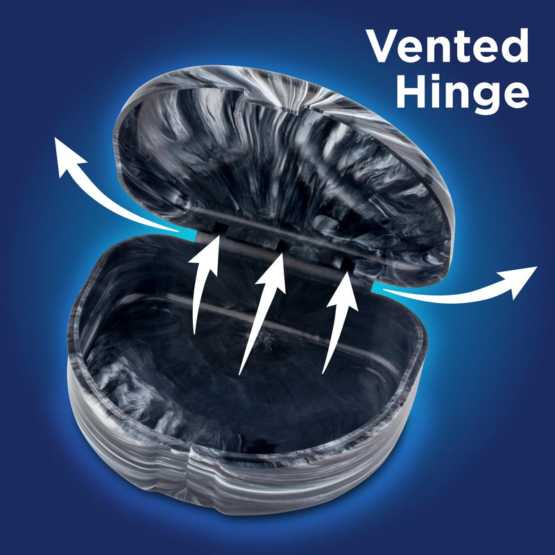 [Australia - AusPower] - Practicon Marble Retainer Cases, Orthodontic Aligner Case, Mouth Guard Holder (3 Pack) (Midnight) Midnight 