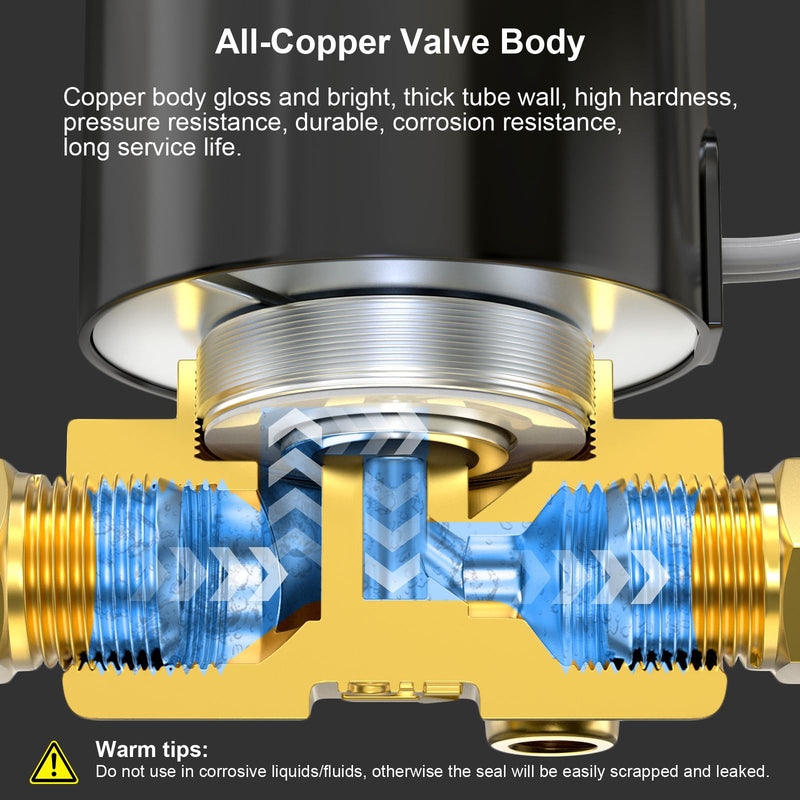[Australia - AusPower] - TAILONZ PNEUMATIC 1/4 Inch NPT AC110V Brass Electric Solenoid Valve 2W025-08 Normally Closed Water, Air, Diesel 1/4" 